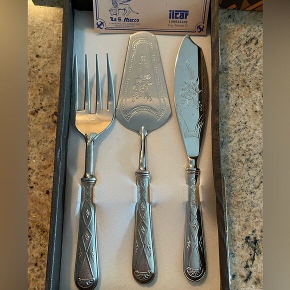 Silver plated serving set - Picture 2 of 7